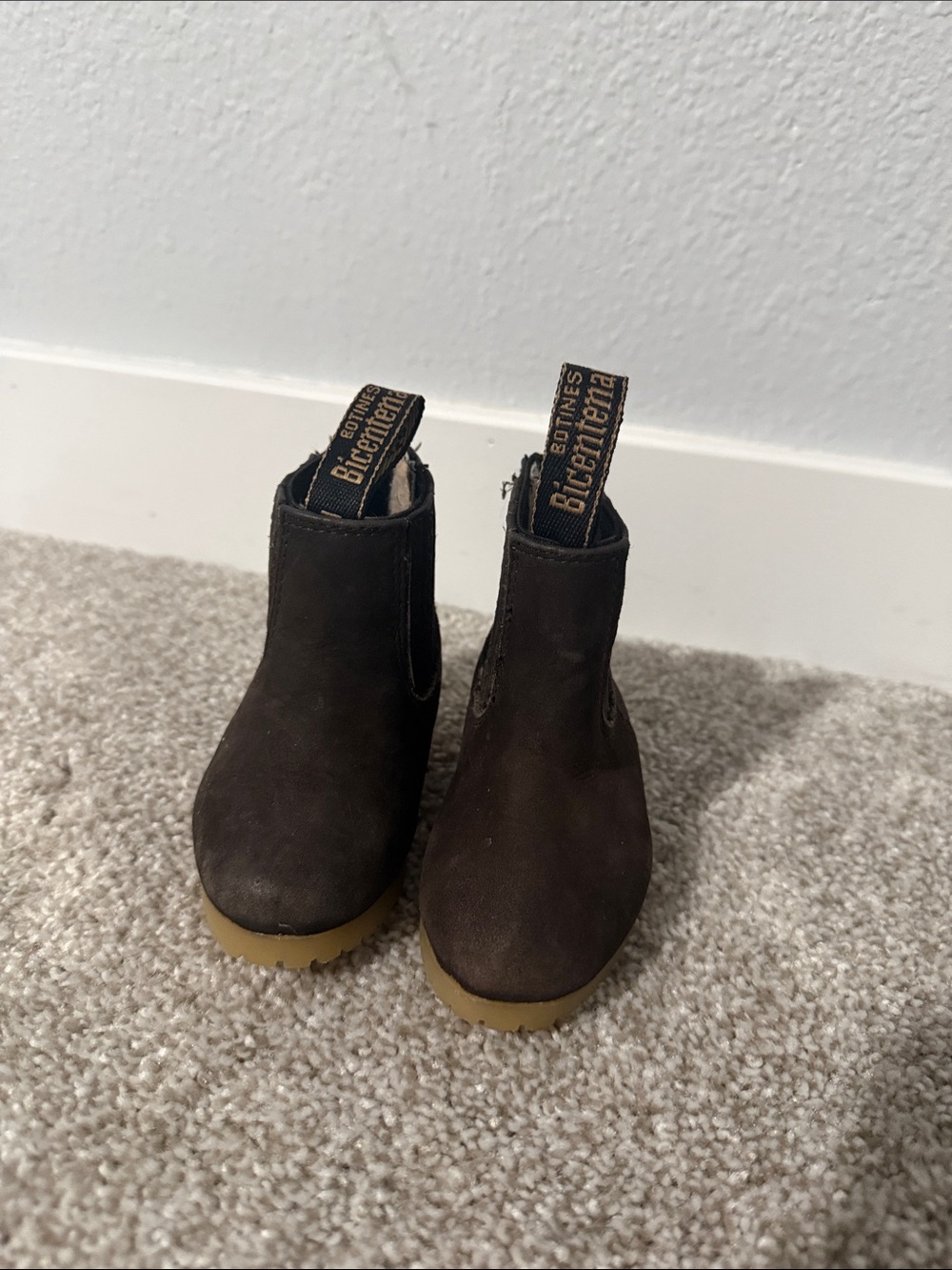 Kids Dark Brown Pull-Tab boot